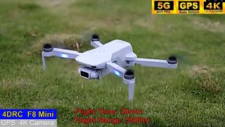 4DRC F8 GPS 4K Long Range Brushless Mini Drone – Just Released [upl. by Eiger]