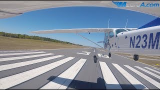 Gusty Crosswind Landings  MzeroA Flight Training [upl. by Alyk231]