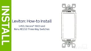 How to wire a 3Way Light Switch  Leviton [upl. by Nial]