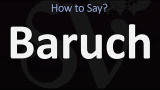 How to Pronounce Baruch CORRECTLY [upl. by Aggarwal322]