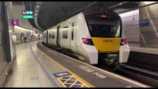 Trains At London St Pancras International Low Level Thameslink Core 120521 [upl. by Selinda]