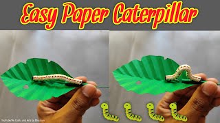 DIY Tissue paper caterpillar which moves forward and backward  Easy Paper caterpillar toy [upl. by Garvy]