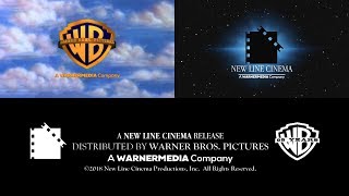 Warner Bros PicturesNew Line Cinema logos 2018 with WarnerMedia byline [upl. by Aztinad]