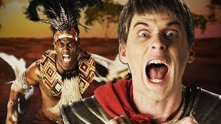 Shaka Zulu vs Julius Caesar Epic Rap Battles of History [upl. by Ardnusal714]