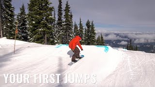 Your First Jump On A Snowboard [upl. by Willin517]