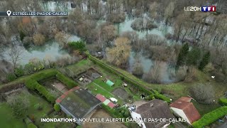 Inondations  nouvelles alertes dans le PasdeCalais [upl. by Aenehs]