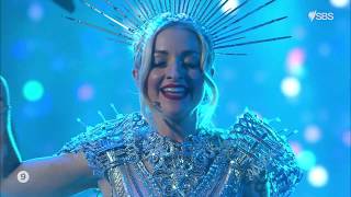 Kate MillerHeidke  Zero Gravity  Eurovision Australia Decides Live TV National Final [upl. by Ithsav873]