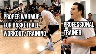 Proper Warmup For Basketball WorkoutTraining Feat PROFESSIONAL TRAINER PJF Performance [upl. by Tat800]