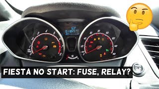 FORD FIESTA DOES NOT START FUSE RELAY PROBLEM MK7 ST [upl. by Chuah]