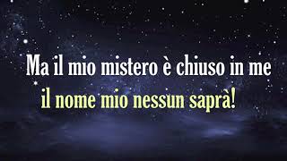 Nessun Dorma  Turandot Luciano Pavarotti  Lyrics [upl. by Rogerson]