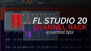 FL Studio 20 Basics  The Channel Rack Step Sequencer [upl. by Ines]