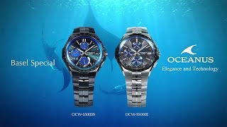 OCEANUS OCWS5000 SUPER SLIM HIGHSPEC CHRONOGRAPH  CASIO [upl. by Aihseyk]