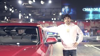 Amol Parashar visits MGAtAutoExpo  Through the Present [upl. by Ahsim921]