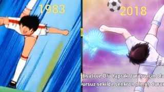 Captain Tsubasa  Miracle Drive Shoot 1983 and 2018 [upl. by Nage942]