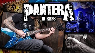 10 AWESOME PANTERA RIFFS [upl. by Hgeilyak]