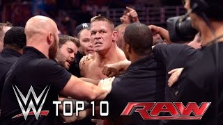 Top 10 Raw moments  September 15 2014 [upl. by Yarg]