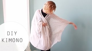 DIY Kimono Tutorial Using a Scarf [upl. by Nytsrik610]