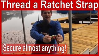 How to Thread a Ratchet Strap [upl. by Aonehc]