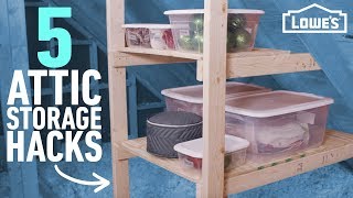 How to Organize Your Attic  5 Easy Storage Ideas [upl. by Merwin]