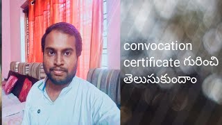 స్నాతకోత్సవ ధృవీకరణ పత్రం అంటే ఏం టిConvocation Certificate process 2025 SandeepAnalysis27 [upl. by Saduj]