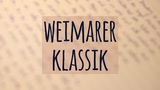 Weimarer Klassik einfach erklärt  Geschichte  Merkmale  Ästhetische Erziehung [upl. by Langham]