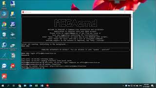 Settings MEGAcmd and Webdav MEGA Cloud Server [upl. by Orman]