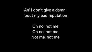 Bad Reputation  Joan Jett  with lyrics [upl. by Dever]