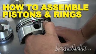 How To Assemble Pistons amp Rings [upl. by Kellda]