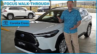 Corolla Cross GXL Hybrid  WalkThrough [upl. by Ydnys987]