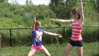 Double Cartwheel Tutorial  2 Person Cartwheels [upl. by Enisamoht]