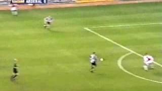 Dennis Bergkamp THAT GOAL against Newcastle 2002 Goal Of The Decade [upl. by Artemas]