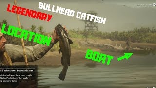 Legendary BULLHEAD CATFISH amp BOAT LOCATION Red Dead Redemption 2 [upl. by Addiel]