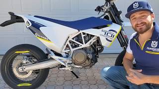 Husqvarna 701 Supermoto Review [upl. by Ytsihc]