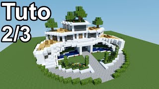 Minecraft tutoriel  Maison moderne  23 [upl. by Kareem745]