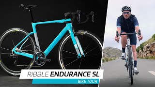 Ribble Endurance SL Caliper  Carbon Road Bike  Bike Tour  Ribble Cycles [upl. by Enimisaj]