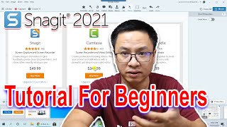 Snagit 2021 Tutorial For Beginners  How To Take Screenshots and Edit On Windows 10 [upl. by Pesek]