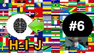 Mémoriser tous les drapeaux du monde 6 Pays HIJ [upl. by Rafi]