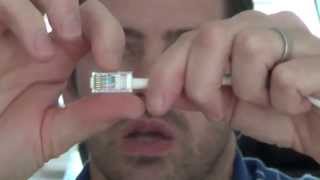 How to fit CAT 6 Ethernet Plugs RJ45 8P8C Cat6 [upl. by Ehud]