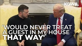 Portland nonprofit aiding Ukrainians reacts to Zelenskyy Trump JD Vance Oval Office meeting [upl. by Nekal163]