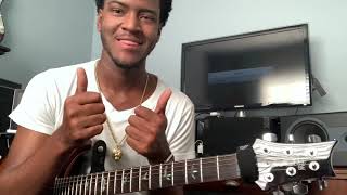 Favorite Mistake by Giveon Guitar Tutorial [upl. by Sebastian]