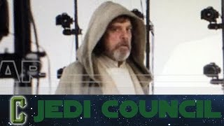 Jedi Council  First Look at Luke Skywalker In Star Wars The Force Awakens [upl. by Aserehs]