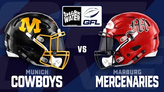 Sharkwater GFL 2022 Munich Cowboys  Marburg Mercenaries [upl. by Yeuh356]