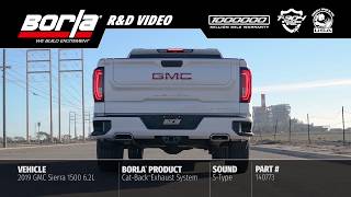 Borla Exhaust Sounds for the 20192023 Chevy SilveradoGMC Sierra 1500 62L SType Exhaust [upl. by Direj]