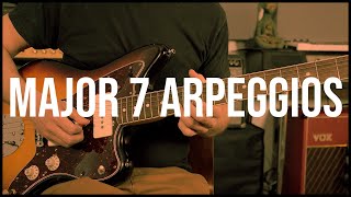 Major 7th Arpeggios amp How To Use Them [upl. by Lucias]