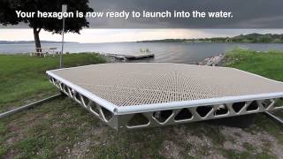 CanadaDocks™ Hexagon Floating Dock Kit [upl. by Pazice]