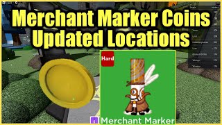 Merchant Marker Coins Updated Locations  Find the Markers  Roblox [upl. by Annayd774]