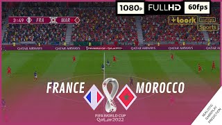 FRANCE vs MOROCCO  World Cup Qatar 2022 • Semi Final  RealisticSimulation [upl. by Levitt418]