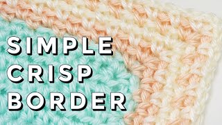 Easy Crochet Blanket Border Moss Stitch Border [upl. by Yajnas]