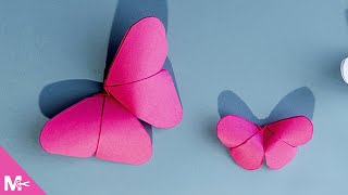 ► Como hacer MARIPOSAS DE PAPEL en 5 MINUTOS 😱🦋 [upl. by Ylevol564]