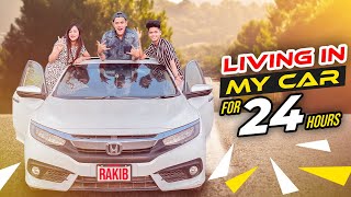 ২৪ ঘণ্টা গাড়িতে থাকার প্রতিযোগিতা  Living In My Car For 24 Hours Challenge  Rakib Hossain [upl. by Aihsyla234]